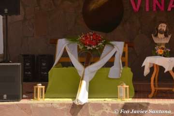 Misa y procesión religiosa en La Viña (Foto Francisco Javier Santana)